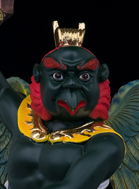 雷公电母风神雨伯居家精致树w脂人物摆件风雨雷电神像中式桌面摆