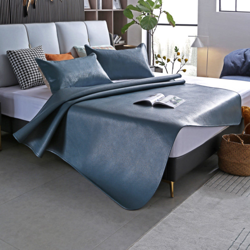 头层水牛皮凉席夏季加厚真皮清水牛皮席子1.K5米1.8m床软席三件套