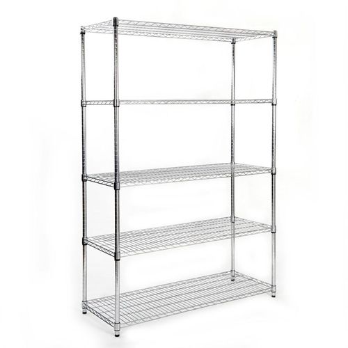 不锈钢色置物架收纳架五层厨房y层架落地架储物架家用整理架子包