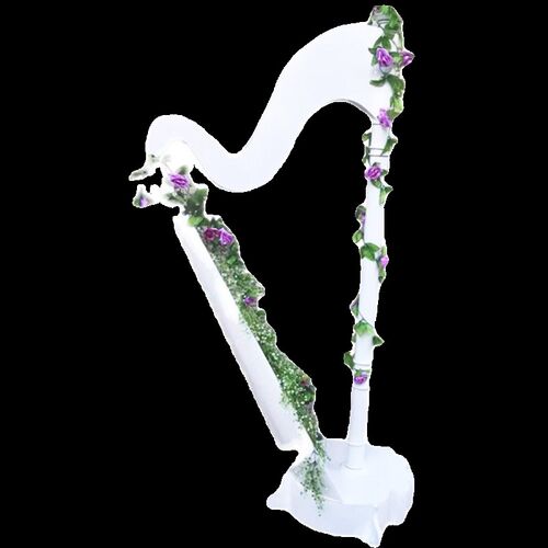 户外庭院b园林竖琴摆件装饰创意景观落地雕塑室外扬琴花架公园摆