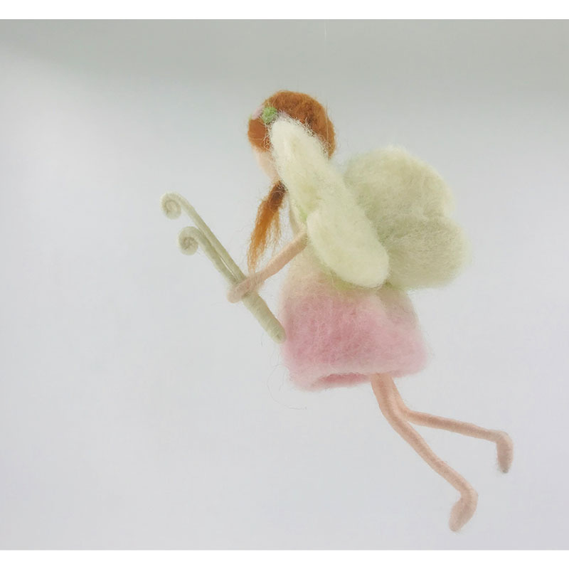 No one羊毛毡戳戳乐diy手工材料包粉色渐变小仙女绘本情侣礼物