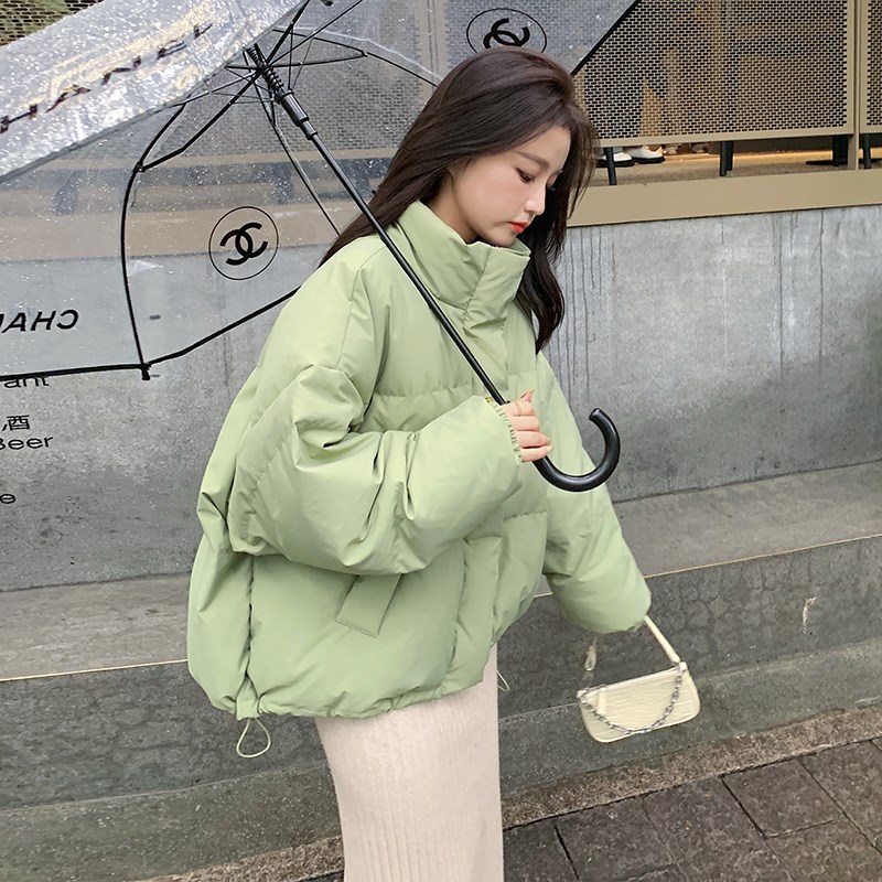 羽绒服女款2024新款冬季加厚白鸭绒外套短款小个子女士面包服冬装