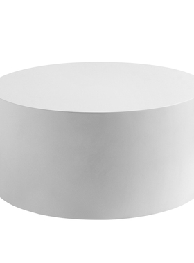 白色试衣台落地摆件底座地台子加厚圆形展示台主播拍摄道具圆柱