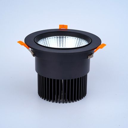 黑色led防眩射灯天花筒灯20W30W40W50W开孔11.5 12 14 15 16公分