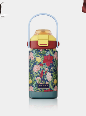 MAGRACE吸管保温杯女生士高颜值水杯子2025新款手提水壶生日礼物