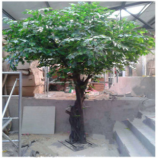 仿真榕树树大型仿真树舞台影视道具G假树绿植客厅酒店装饰树地