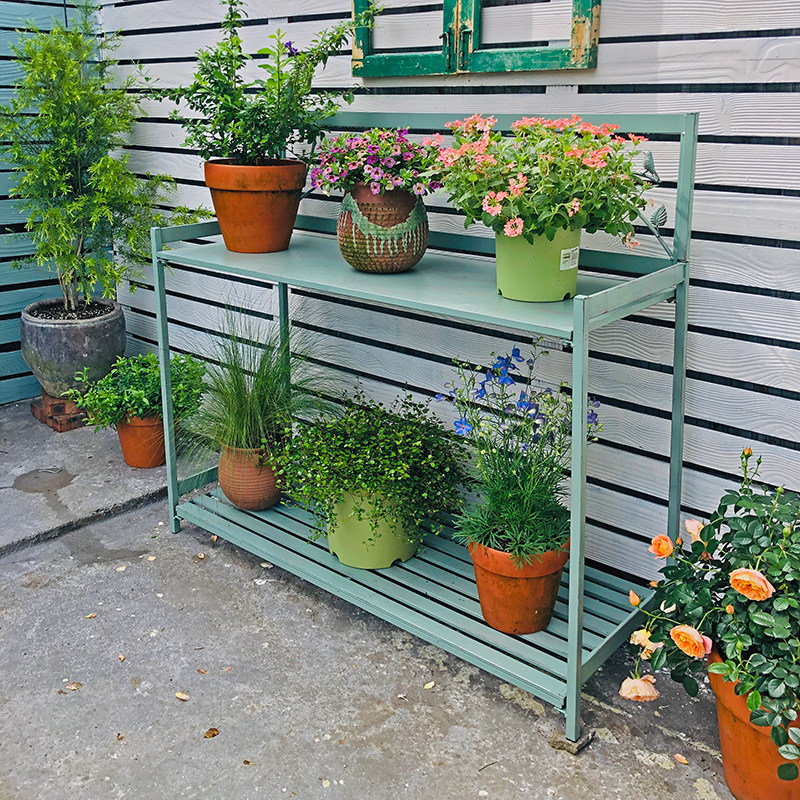 花园铁艺操作台多层复古花架户外庭院置物架绿植园艺W工具台工作,鲜花速递/花卉仿真/绿植园艺,花架,淘宝优惠券,粉丝福利购,淘宝优惠卷