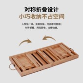 户外露营折叠桌椅套装 便携桌子 榉木实木露营桌一桌两凳组合套.装