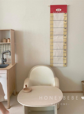 韩国inas身高墙贴宝宝量身高尺神器可移除儿童房卧室装饰挂饰壁挂