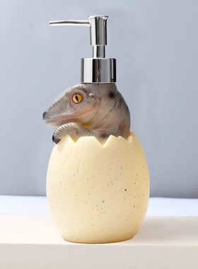 儿童卡通恐龙洗手液瓶子卫生间装饰F洗发水沐浴露按压式分装瓶空