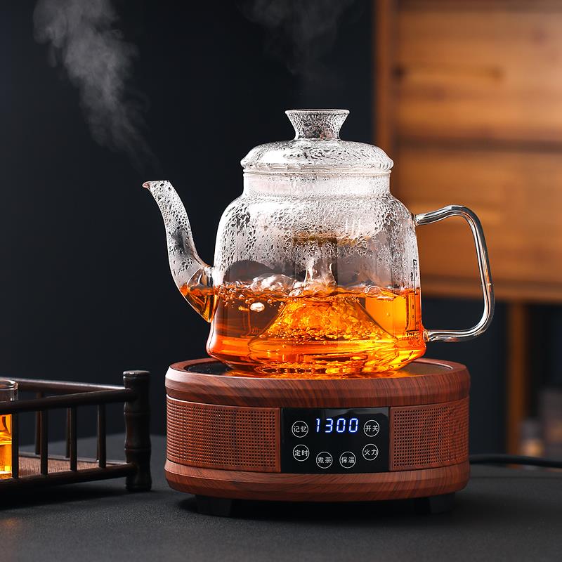 2026新款玻璃全自动烧茶壶w电热一体煮茶器蒸汽养生黑晶炉专用茶
