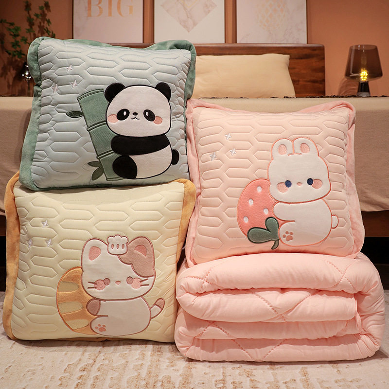 抱枕被子两用二合一加厚办公室A折叠午睡枕头毯子沙发汽车靠枕车,居家布艺,抱枕被,淘宝优惠券,粉丝福利购,淘宝优惠卷