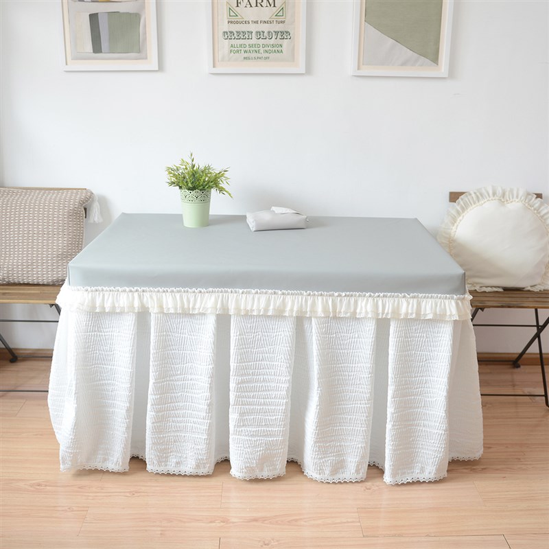 新款正方形长方形烤火炉桌罩桌面罩D电烤桌罩套桌布茶几罩套防尘