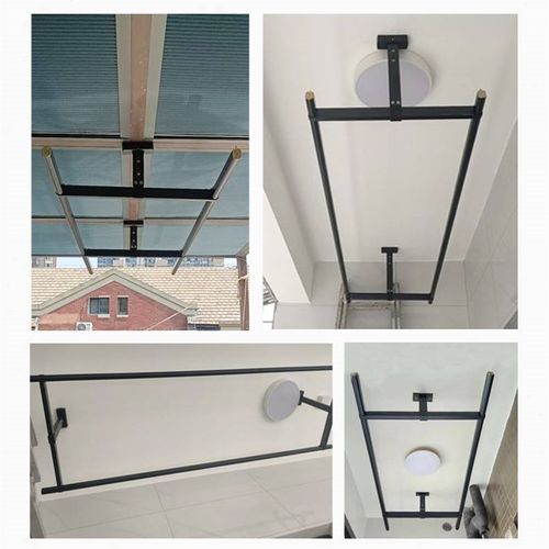 衣架阳台家用合i金凉衣铝捍晒衣吊顶凉衣架打孔顶装晾晾衣杆固定