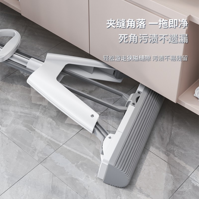 胶棉拖把免手洗干湿两用对折式家用懒人拖M地神器大号吸水海绵拖