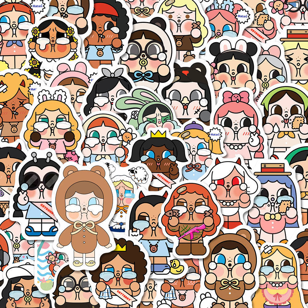 166张爆款crybaby哭娃贴纸Q版泡泡玛特绘画卡通可爱周边装饰手账,文具电教/文化用品/商务用品,贴纸/立体贴纸,淘宝优惠券,粉丝福利购,淘宝优惠卷