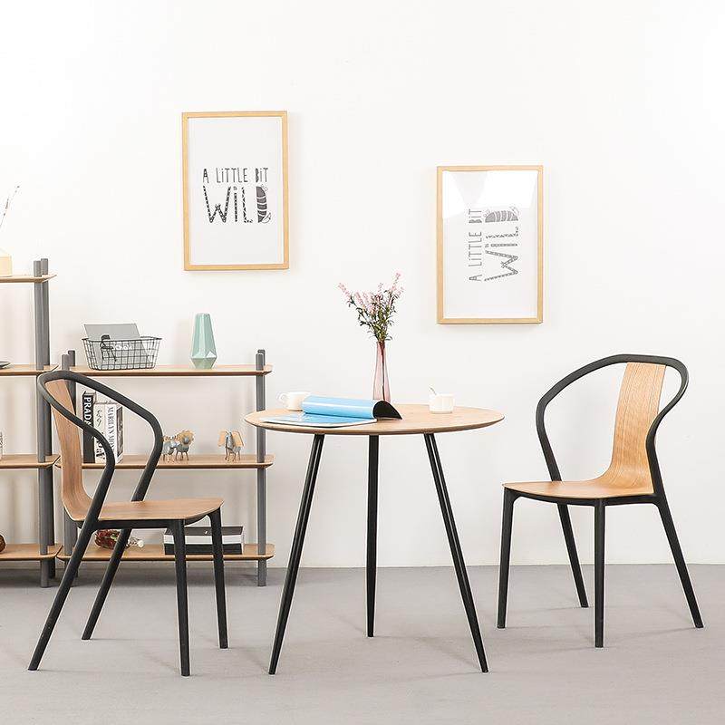 创意小户型圆桌客厅家用餐桌北欧现代简约洽谈桌子时尚咖啡桌