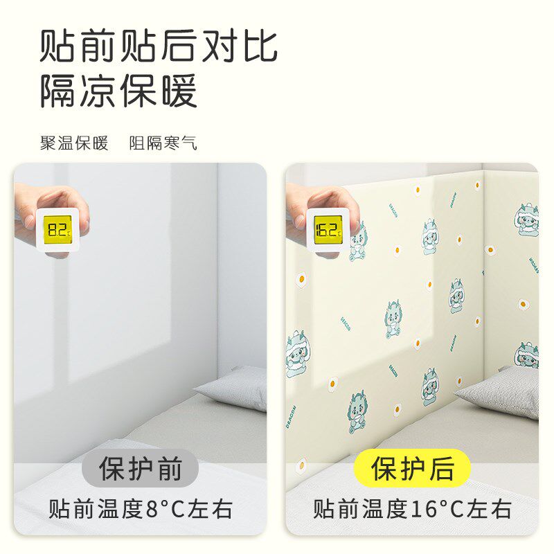 床边墙围贴榻榻米护墙软包床头床围靠墙隔凉软垫飘窗防撞墙贴