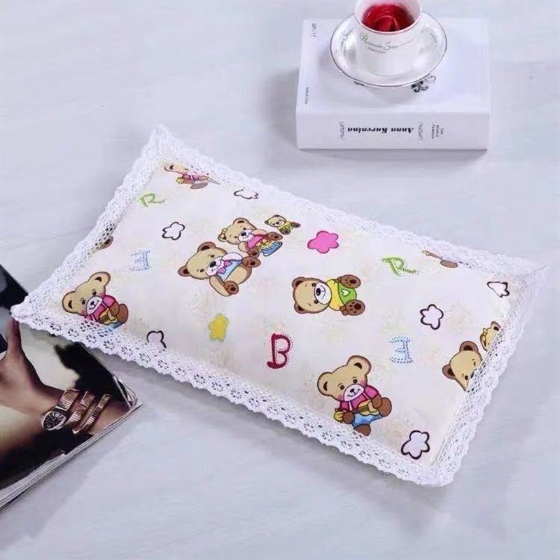 厂家儿童四季枕头套皮吸汗单人婴幼学生纯棉高档老粗布枕套枕芯袋