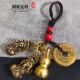 纯铜公母貔貅一对挂件招财葫芦五帝钱钥匙扣十二生肖福牌生肖吊坠