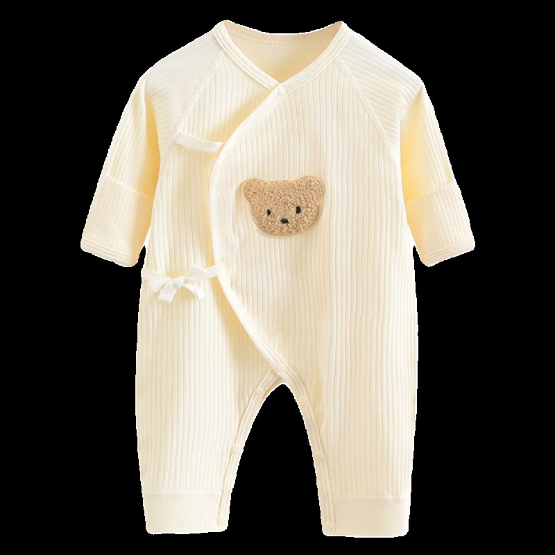 婴儿衣服秋冬新款a类纯棉0一3月婴儿衣服冬打底套装59码连体衣52