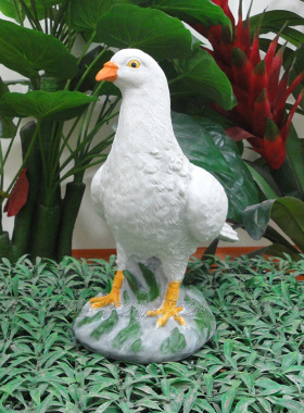 家居客厅花园草坪儿童房幼儿园装饰品小白鸽工艺礼品摆饰可爱动物