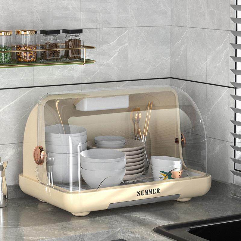 新疆包邮婴儿餐具碗筷奶瓶收纳箱厨房沥水碗柜带盖装碟置物架