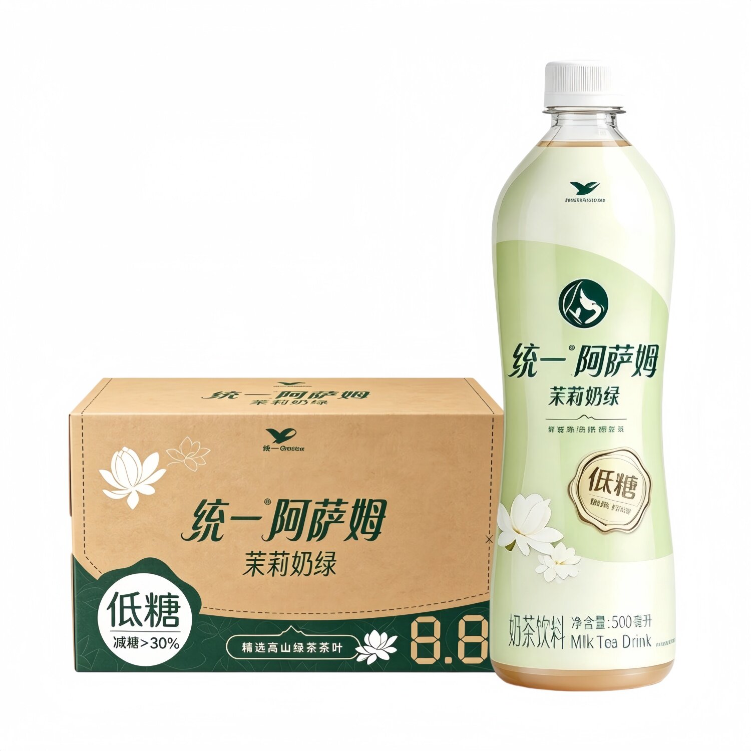 统一阿萨姆奶茶茉莉味500ml*15瓶