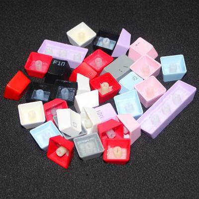 单祇全套ABS青茶黑红十字轴机械键盘字体透光单祇DIY配色104键帽