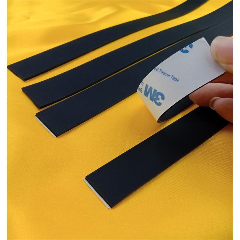 硅胶板不干胶单面不干胶胶条黑色减震软垫片密封圈防滑方条12mm