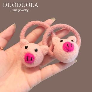 日韩甜美可爱合同毡毛退款协助范围发绳时尚气质百搭发卡发饰