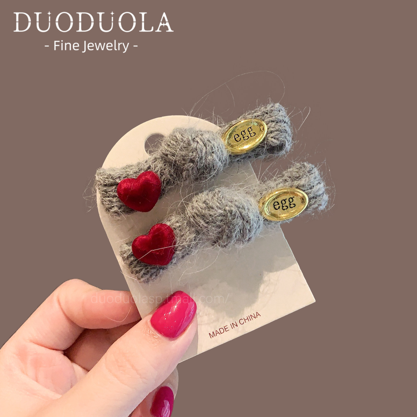 新款简约毛线发夹金标爱心鸭嘴夹一字夹侧边刘海夹女时尚百搭发卡,饰品/流行首饰/时尚饰品新,发饰,淘宝优惠券,粉丝福利购,淘宝优惠卷