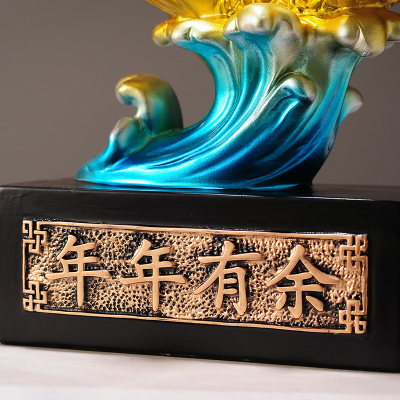 如鱼得水招财摆件年年有余客厅酒柜电视柜锦鲤家居装饰品乔迁礼物
