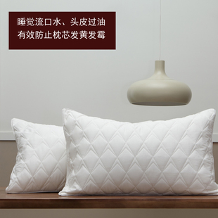 全棉夹棉枕头套枕芯套白色保护套加厚出口品质 枕头保护套