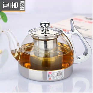 电磁炉家用烧水壶玻璃壶不锈钢内胆过滤泡茶壶电陶炉耐高温煮茶壶