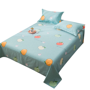 清仓断码-花色随机】全棉床单单件纯棉单人学生宿舍榻榻米被单