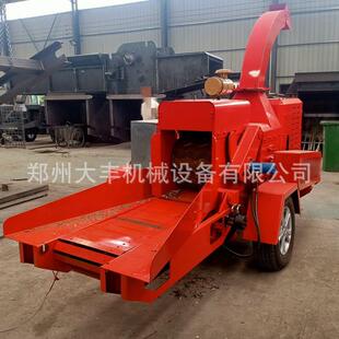 园林苗圃树叶多功能碎木粉碎机杂草树木大型桑枝条柴油破碎机