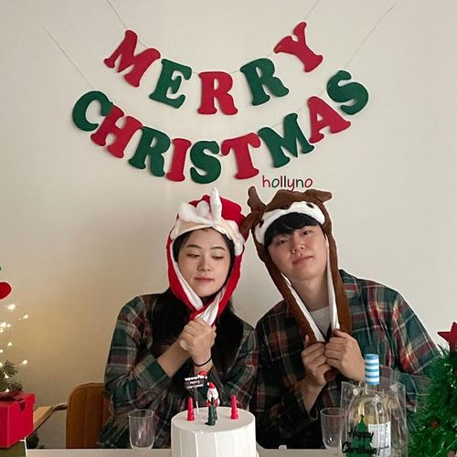 速发圣诞毛毡布彩旗hm麋鹿rryc c老eist人as字母拉花圣诞节装饰用