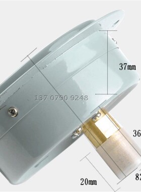 速发红旗压力表 轴向带边压力表 Y-010格T 0-40MPa多规Z量程