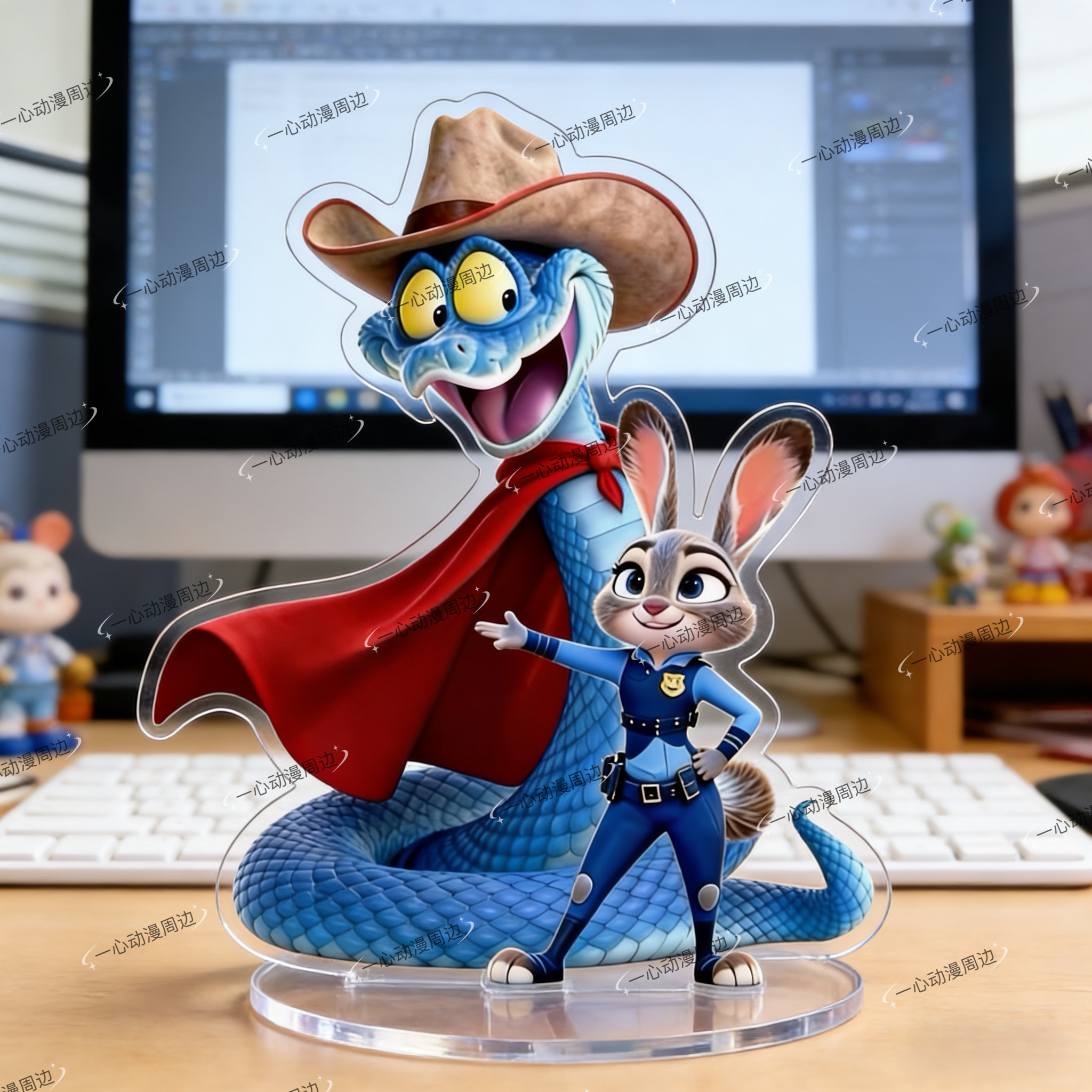 疯狂动物城立牌周边定制朱迪尼克亚克力立牌桌面摆件车载摆件礼物