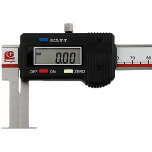 广陆扁头电子数显内沟槽卡尺150/200/300MM 圆柱头高精度内径测量