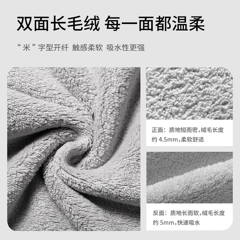 可挂式擦手巾厨房加厚超强吸水不易掉毛卫生间卡通可爱儿童小毛巾