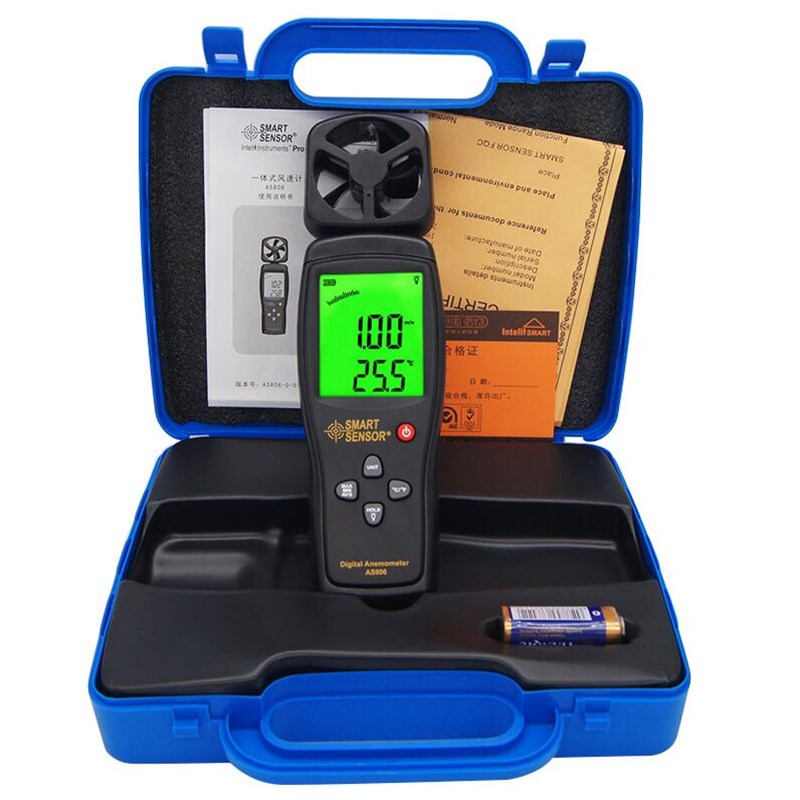 希玛高精度大屏幕风速计 AS806 风速检测仪 风速测量仪表可测温