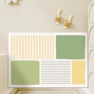 入户门皮革地垫高级感奢华免打理进门脚垫内外防滑可裁剪免洗地毯