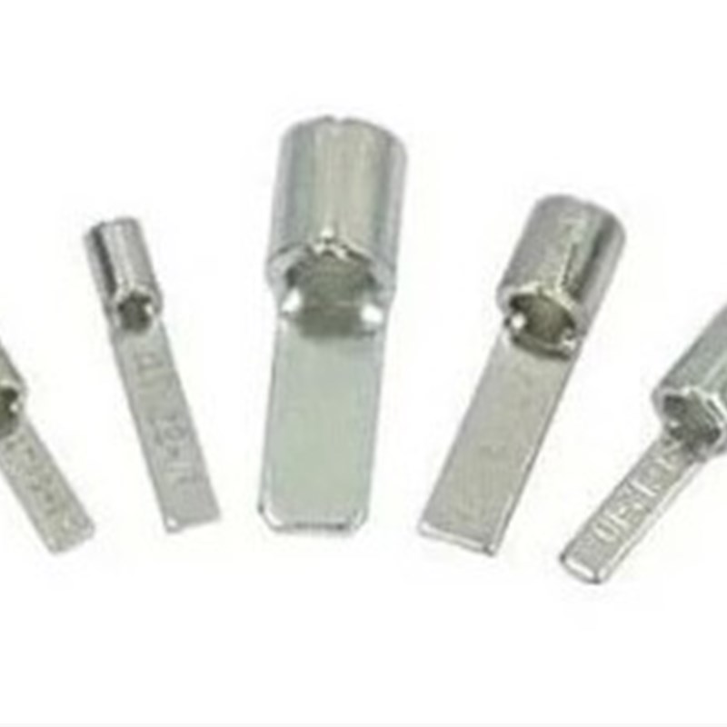 DBN2-10片形裸 接线端子 冷压端头插片接头紫铜 线耳线鼻子1000只