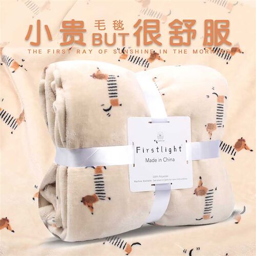 小毛毯车用沙发用床上用铺床空调房毯子车上飞机航空高级感午休毯