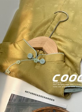 民国女童黄色旗袍2024新款夏季复古气质小女孩新中式国风改良日常