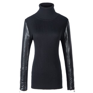 棉袖 毛衣针织小衫 打底衫 配皮草马甲内搭冬季 女加厚布袖 加绒羽绒袖