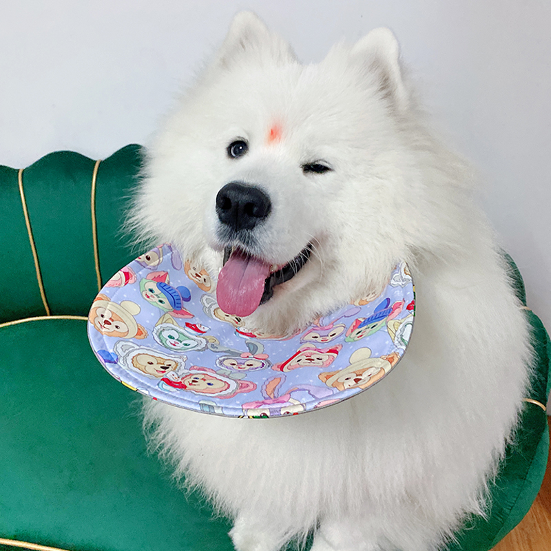 宠物狗狗超中大型犬可爱口水巾萨摩耶阿拉斯加金毛吸水兜围巾围脖