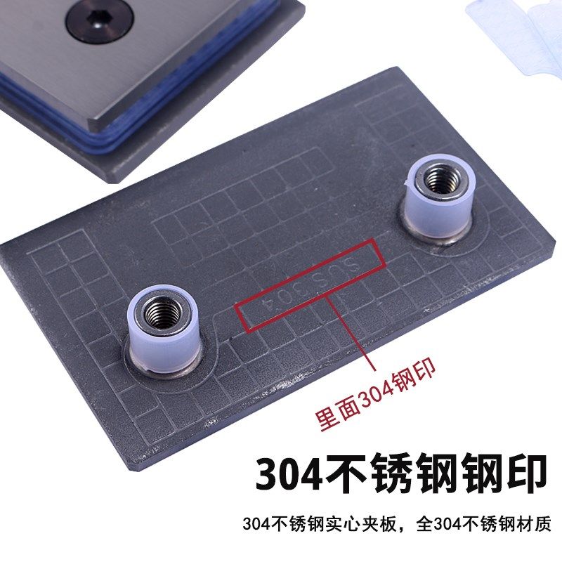 枪灰色玻璃门合页加厚304不锈钢浴室夹淋浴房无框玻璃90度180折页